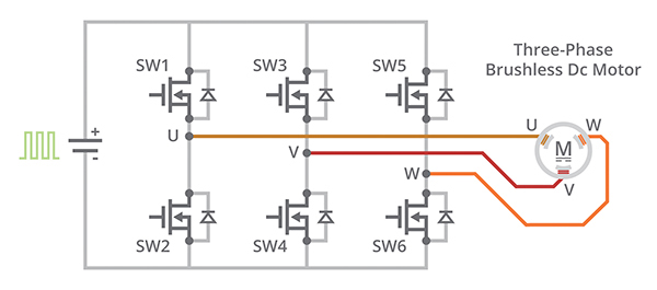 3 phase bridge drive circuit